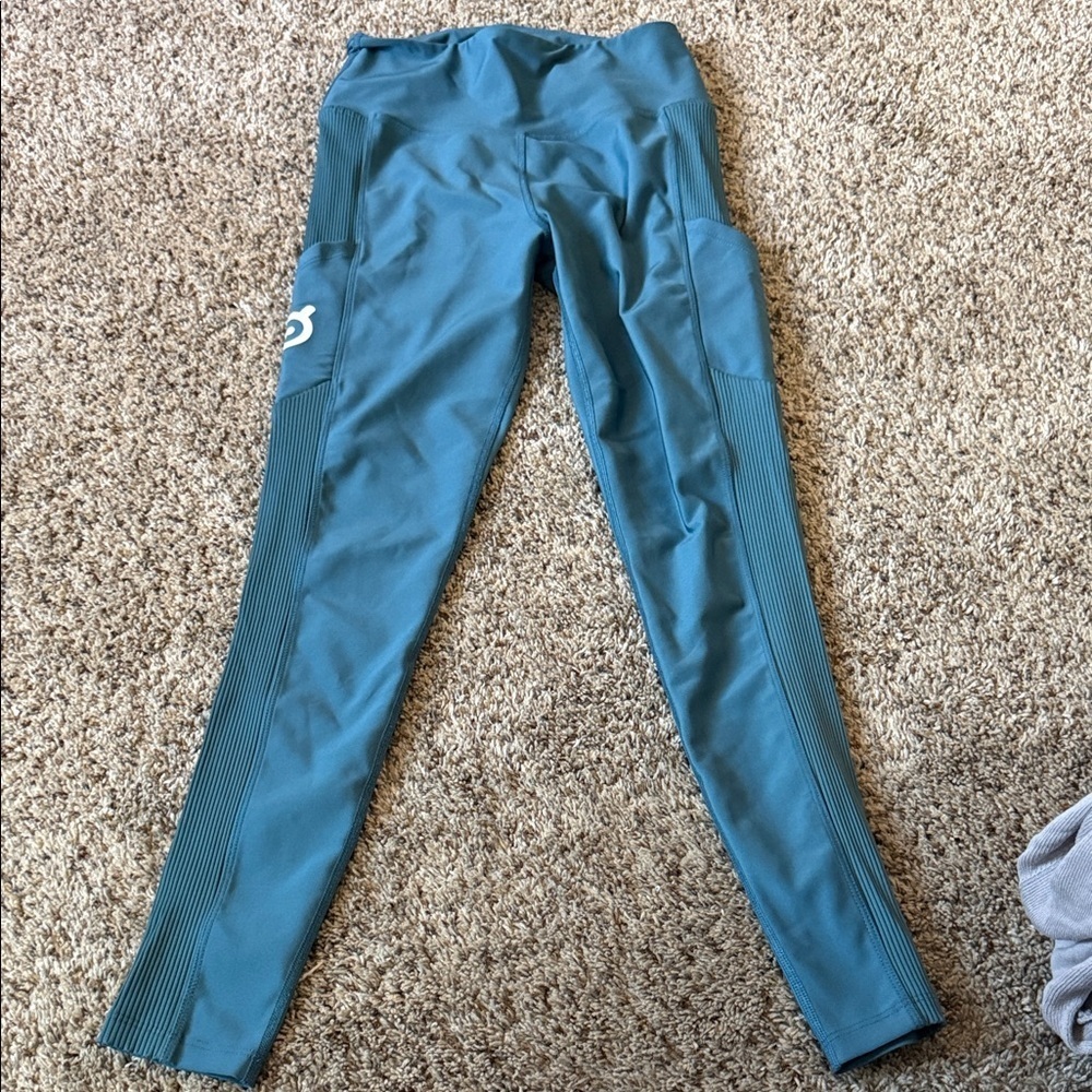 Peloton Teal Workout Leggings